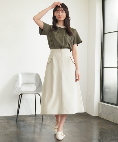 「TRUDEA」 スカート LARGE ベージュ レディース_画像9