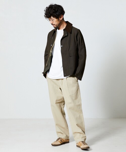 「FREAK'S STORE」 チノパンツ MEDIUM オリーブ メンズ_画像2