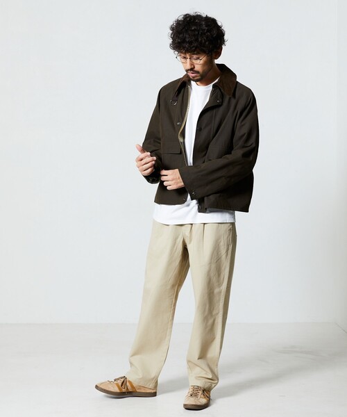 「FREAK'S STORE」 チノパンツ MEDIUM オリーブ メンズ_画像3