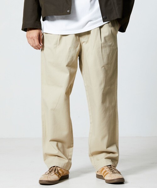 「FREAK'S STORE」 チノパンツ MEDIUM オリーブ メンズ_画像6