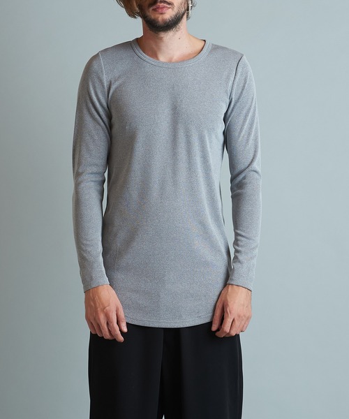 「NO ID.」 長袖Tシャツ 2 ブラック メンズ_画像4