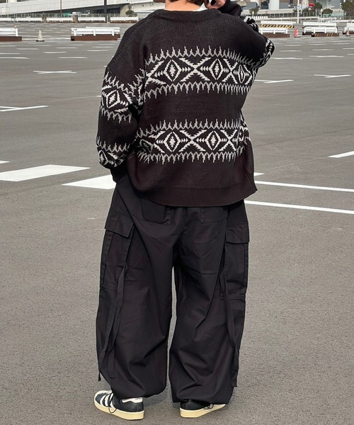 「kutir」 ニットカーディガン LARGE マスタード メンズ_画像4