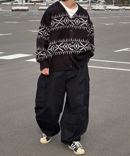 「kutir」 ニットカーディガン LARGE マスタード メンズ_画像7