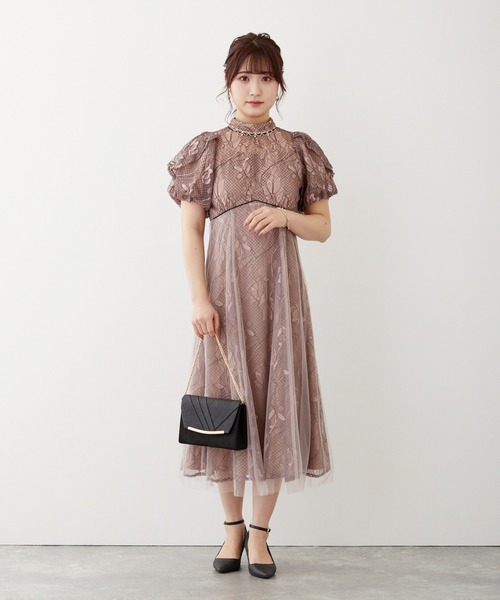 「Dorry Doll」 半袖ワンピース M ネイビー レディース_画像2