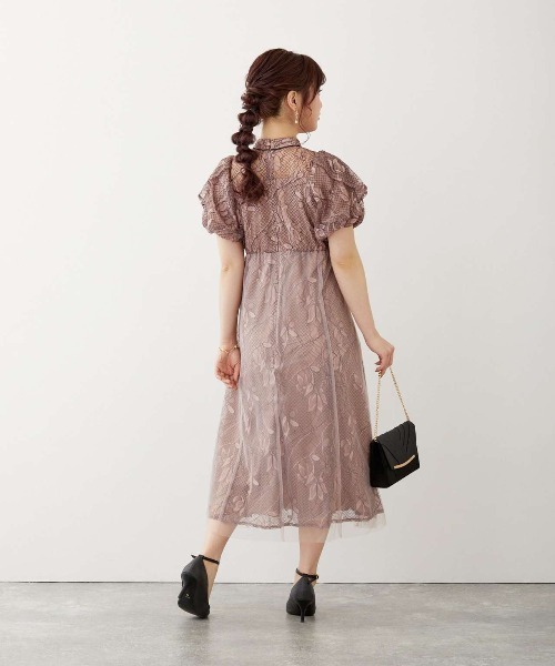 「Dorry Doll」 半袖ワンピース M ネイビー レディース_画像6
