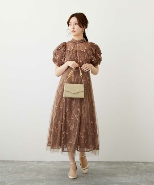 「Dorry Doll」 半袖ワンピース M ネイビー レディース_画像9