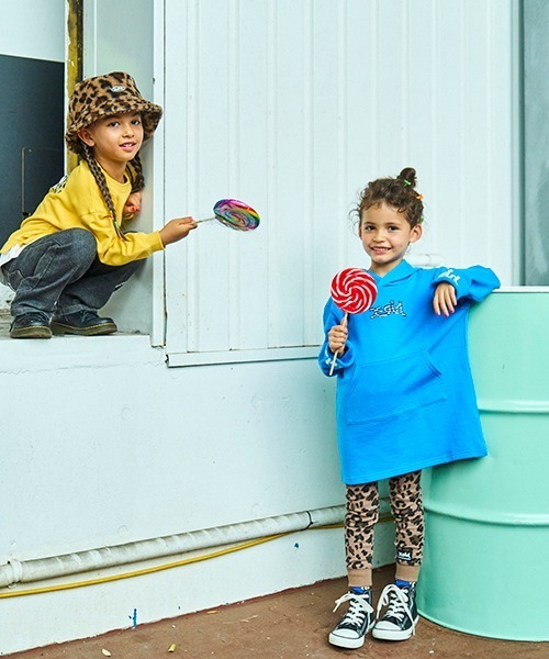 「X-girl Stages」 「KIDS」長袖ワンピース 100cm アイボリー キッズ_画像5