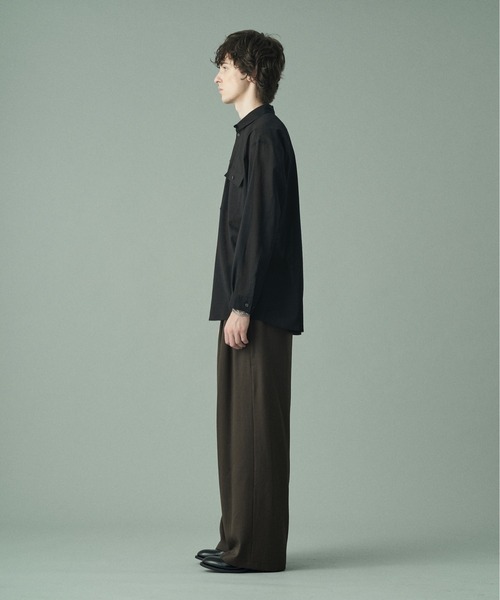 「Juha」 長袖シャツ 3 ブラック メンズ_画像7