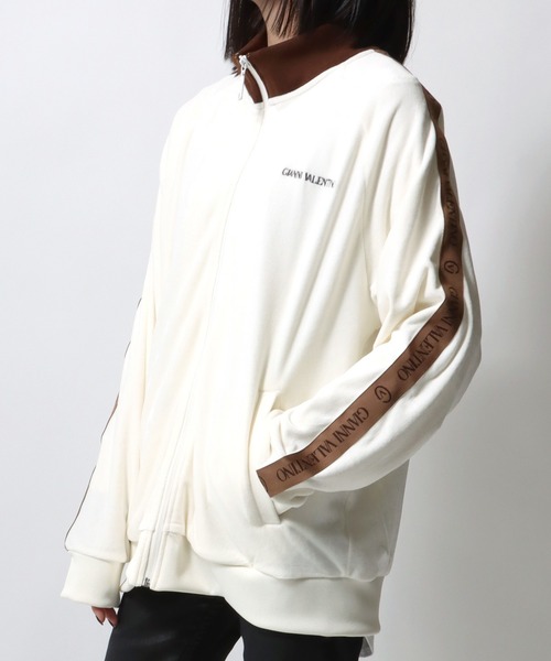 「GIANNI VALENTINO」 ブルゾン L ブラック メンズ_画像2