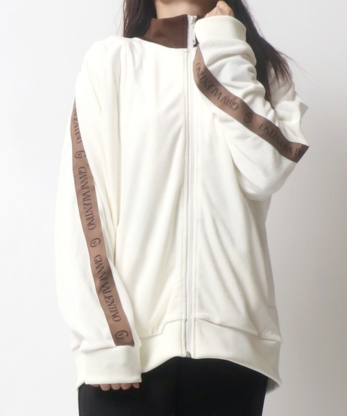 「GIANNI VALENTINO」 ブルゾン L ブラック メンズ_画像4