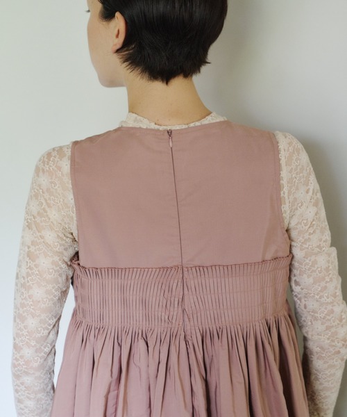 「PERNA」 ノースリーブワンピース MEDIUM ブラック レディースの画像