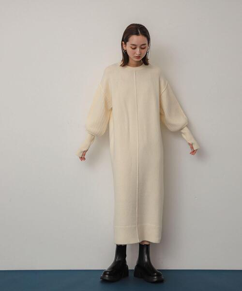 SENSE OF PLACE by URBAN RESEARCH ニットワンピース ONE ブラック