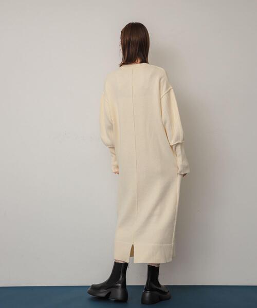 SENSE OF PLACE by URBAN RESEARCH ニットワンピース ONE ブラック