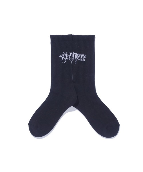 XLARGE（エクストラ ラージ） 靴下 RAGE LOGO SOCKS メンズ レディース