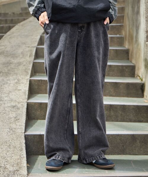 「FFEIN」 デニムパンツ MEDIUM チャコール メンズ_画像4