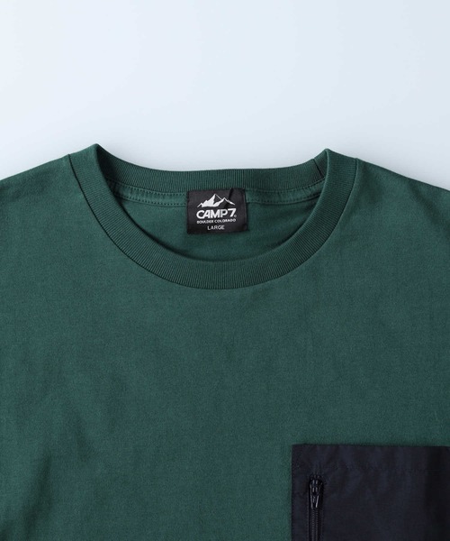 「CAMP7」 半袖Tシャツ S ホワイト メンズ_画像8
