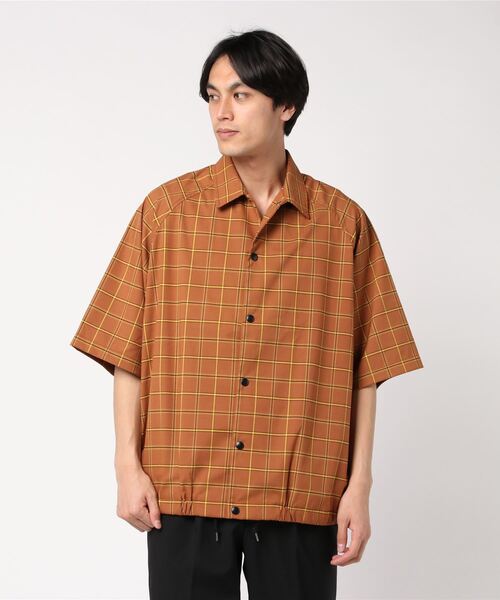 「BeAMS DOT」 半袖シャツ MEDIUM ベージュ メンズ_画像2
