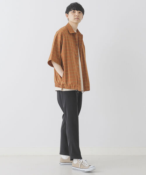 「BeAMS DOT」 半袖シャツ MEDIUM ベージュ メンズ_画像4