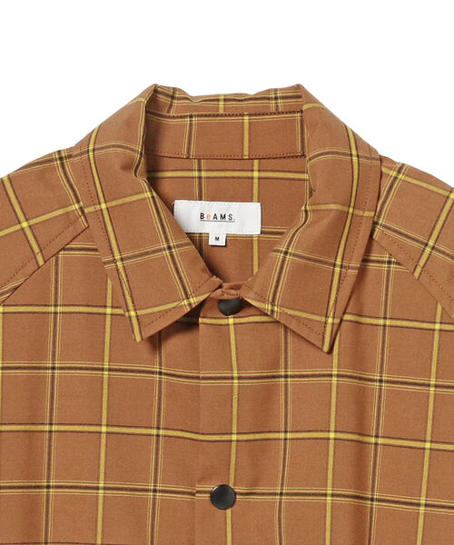 「BeAMS DOT」 半袖シャツ MEDIUM ベージュ メンズ_画像7