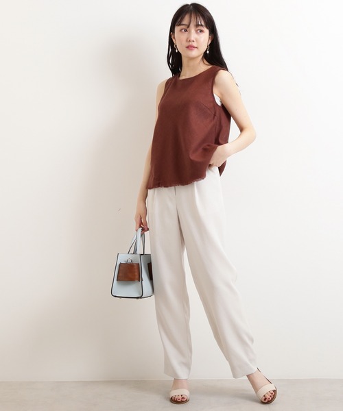 「N.(N. Natural Beauty Basic)」 パンツ MEDIUM グレー レディース_画像4