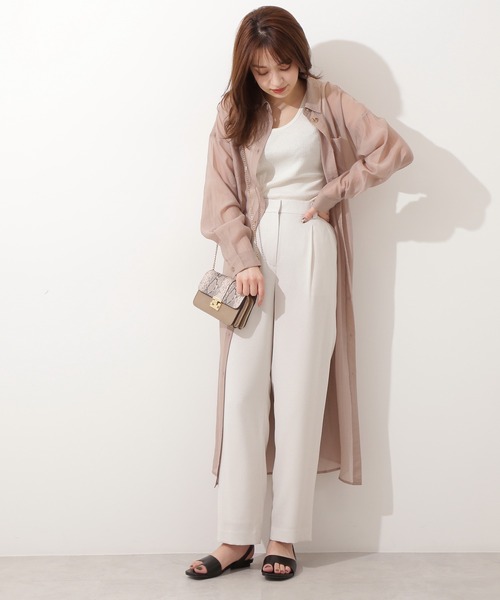 「N.(N. Natural Beauty Basic)」 パンツ MEDIUM グレー レディース_画像7