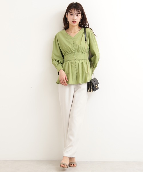 「N.(N. Natural Beauty Basic)」 パンツ MEDIUM グレー レディース_画像8