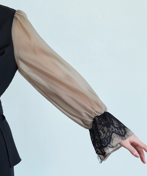 「RUIRUE BOUTIQUE」 パンツドレス 3L ブラック レディース