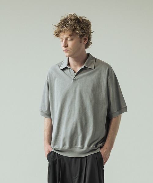 SLICK（スリック） ヘンリーネック tシャツ 「SLICK/スリック」Pigment