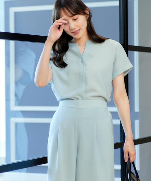 COUP DE CHANCE（クードシャンス） ブラウス シャツ 夏 半袖 「手洗い