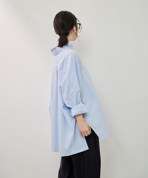 ブラウス シャツ 「KEY TIMEZ/キータイムズ」スーピマブレンドrelaxシャツ レディースの画像