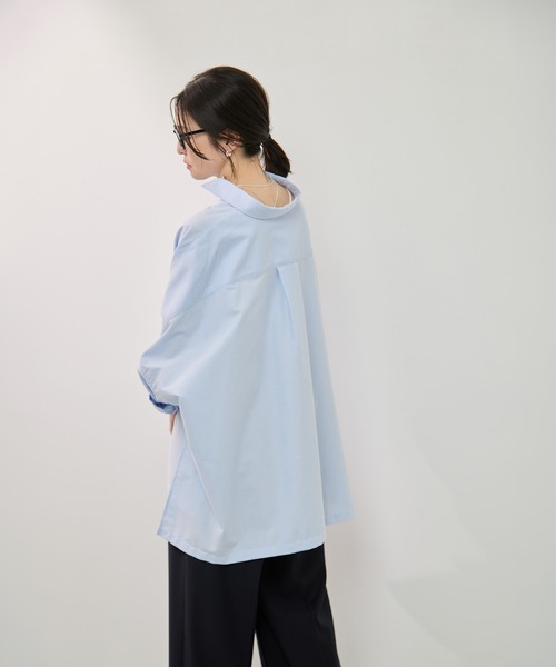 ブラウス シャツ 「KEY TIMEZ/キータイムズ」スーピマブレンドrelaxシャツ レディースの画像