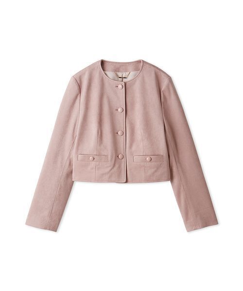 セルフォードノーカラージャケット CELFORD（セルフォード） ノーカラージャケット 38 ピンク レディース