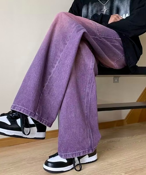 「MGV」 デニムパンツ LARGE パープル メンズ_画像7