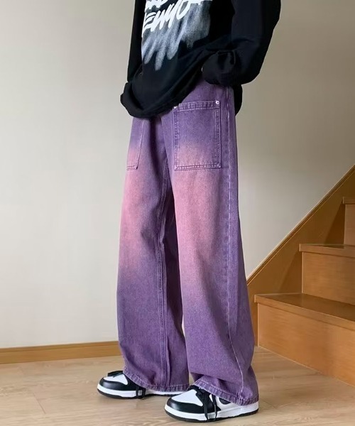 「MGV」 デニムパンツ LARGE パープル メンズ_画像8