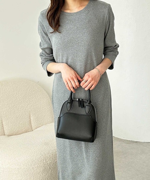 「GeeRA」 長袖ワンピース MEDIUM ブラック レディース_画像4
