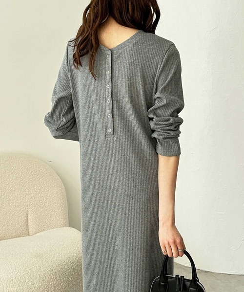 「GeeRA」 長袖ワンピース MEDIUM ブラック レディース_画像5