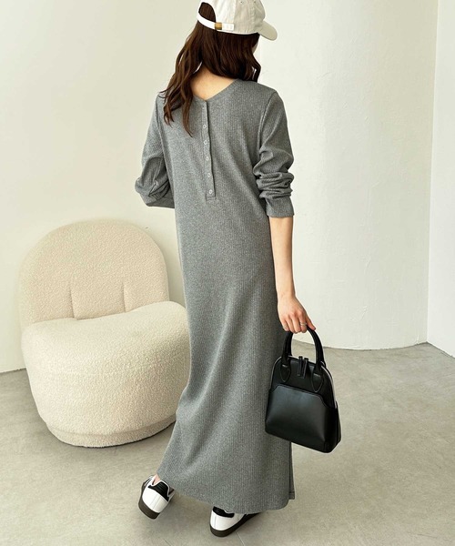 「GeeRA」 長袖ワンピース MEDIUM ブラック レディース_画像6