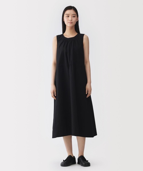MUJI Labo ワンピース 「MUJI Labo」婦人 和紙混高密度ポプリン