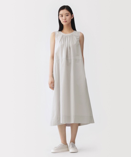 MUJI Labo ワンピース 「MUJI Labo」婦人 和紙混高密度ポプリン