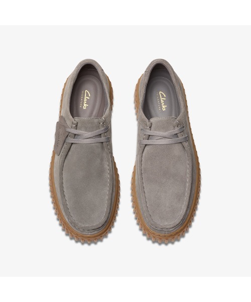 「Clarks」 シューズ UK8 薄墨色 メンズ