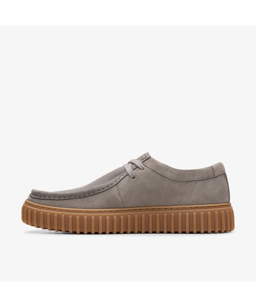 「Clarks」 シューズ UK8 薄墨色 メンズ