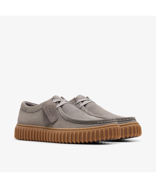 「Clarks」 シューズ UK8 薄墨色 メンズ