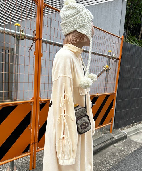 「Alley by w closet」 長袖ワンピース FREE モカ レディース_画像3