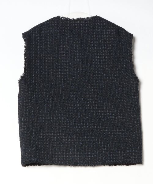 「B:MING by BEAMS」 ベスト MEDIUM ネイビー レディース_画像3