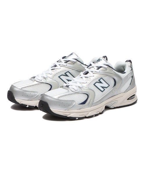 「New Balance」 ローカットスニーカー 24.5cm シルバー メンズ_画像6