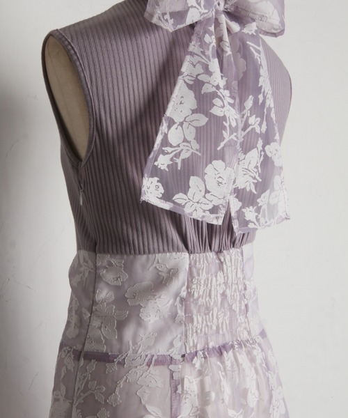 「tocco closet」 ノースリーブワンピース M チャコールグレー レディース_画像7