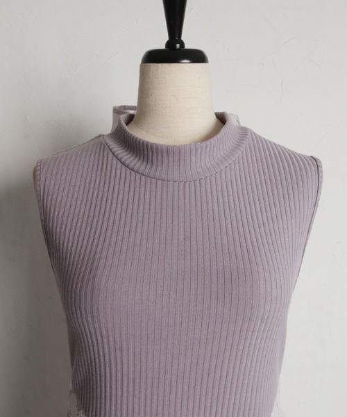 「tocco closet」 ノースリーブワンピース M チャコールグレー レディース_画像8