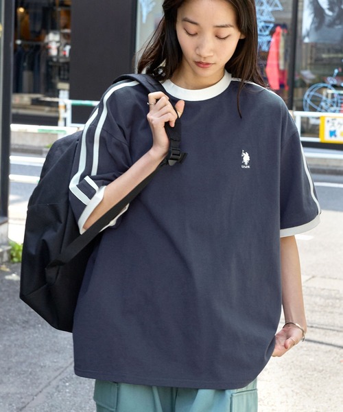 「MONO-MART」 半袖Tシャツ S パープル レディース_画像3