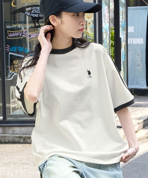 「MONO-MART」 半袖Tシャツ S パープル レディース_画像4