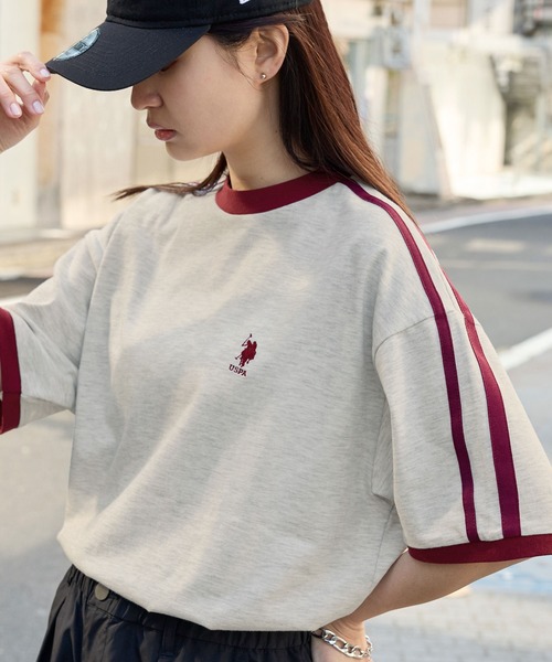 「MONO-MART」 半袖Tシャツ S パープル レディース_画像5